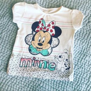 Toddler Girl Minnie T-Shirt 2-4 Yrs